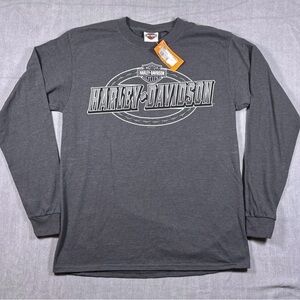Harley-Davidson Men's Long Sleeve Barbed Wire Logo T-Shirt Hal's New Berlin WI